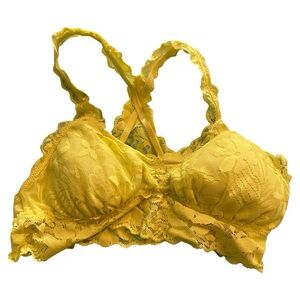 Aerie Yellow Lace Bra
